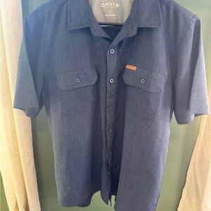 Orvis Men's Charcoal Button-Down Shirt